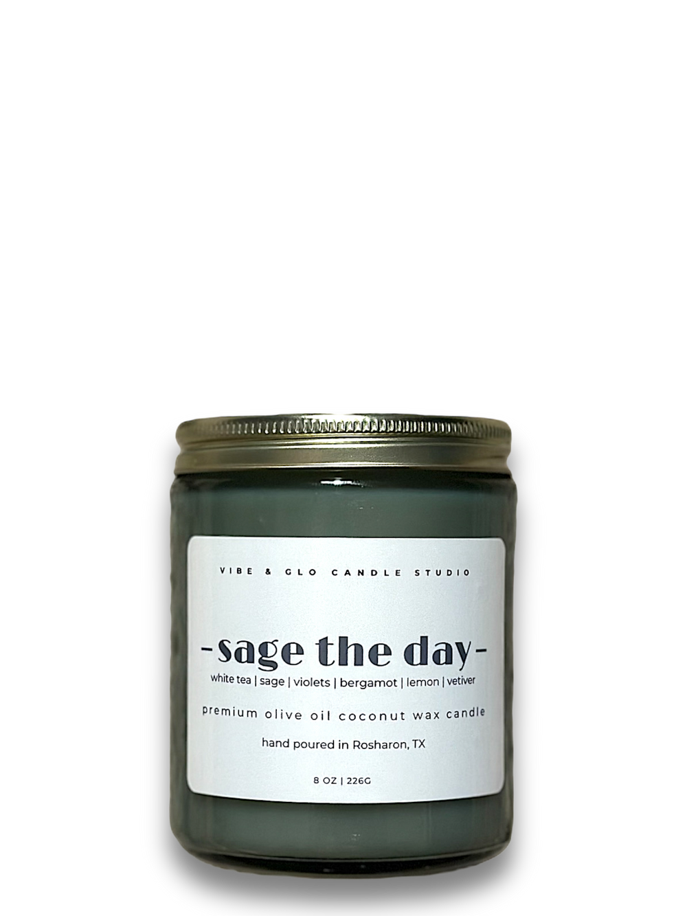 Sage The Day Wood Wick Candle