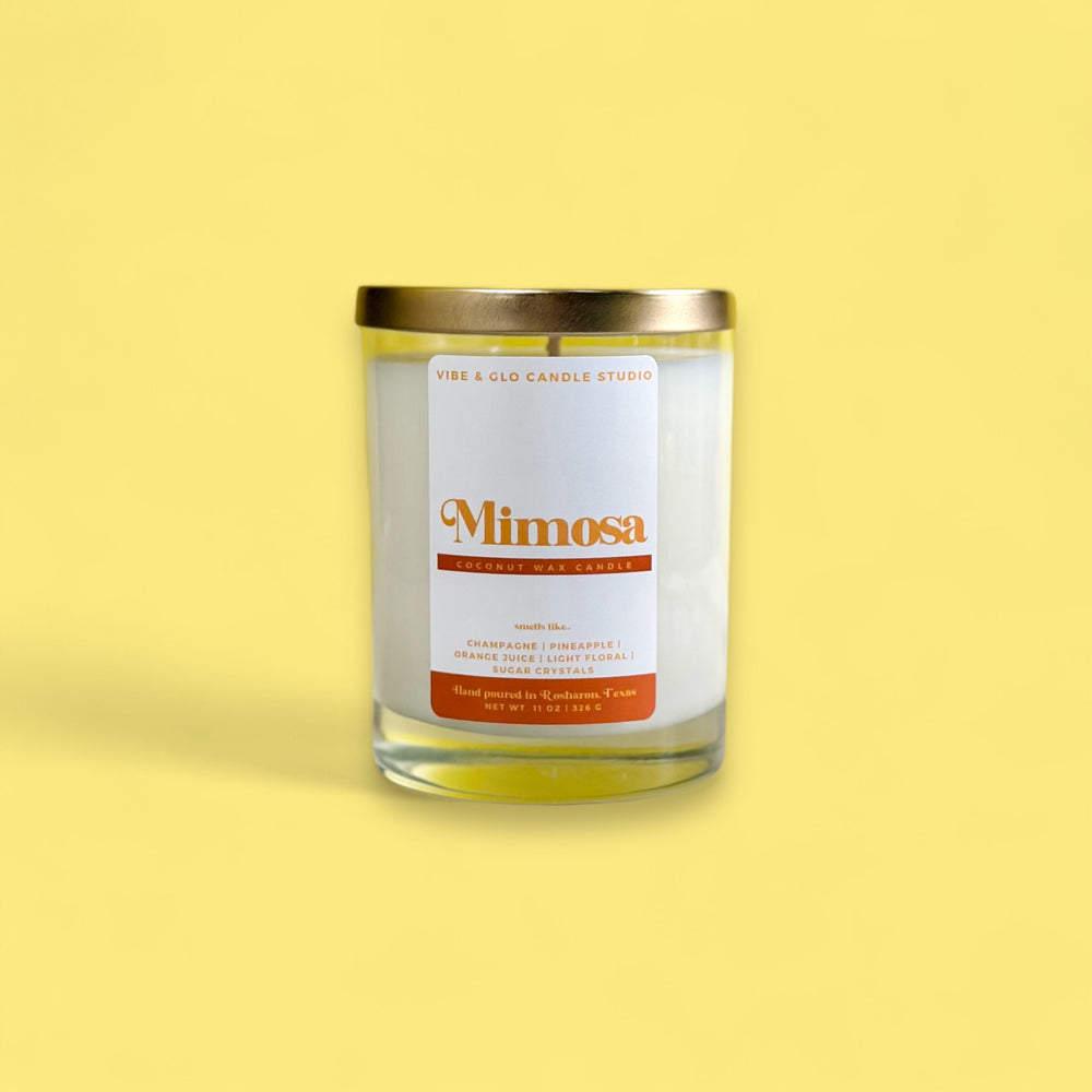 Mimosa Candle - Coconut Wax |Champagne | Pineapple | Citrus Scent