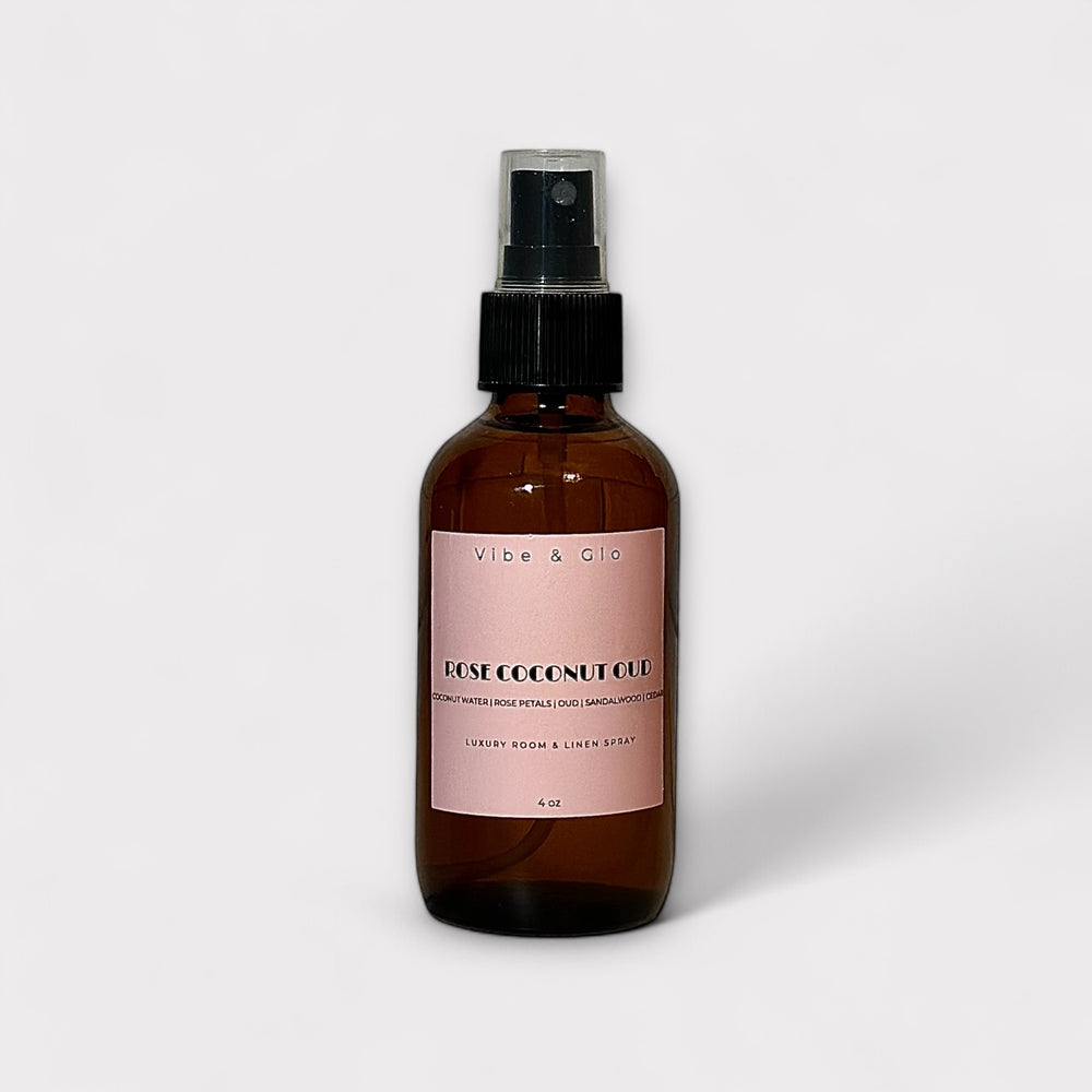 Rose Coconut Oud Room & Linen Spray | Rose Petals | Coconut | Oud Scent