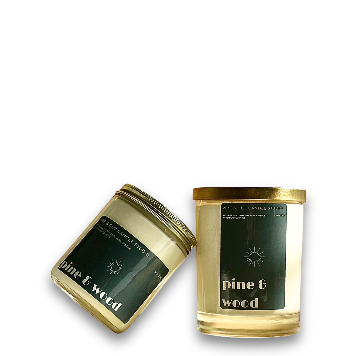 Pine & Wood Coconut Soy Candle