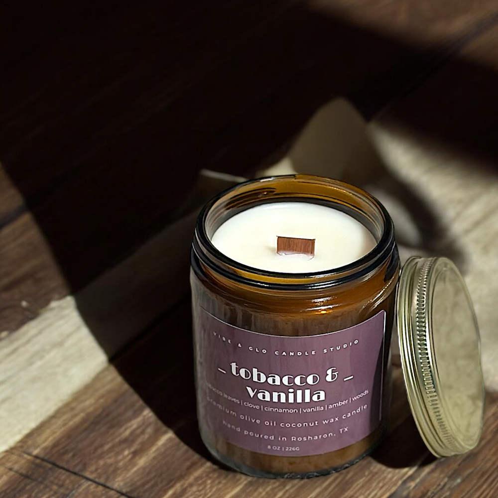 
                      
                        Tobacco & Vanilla Wood Wick Candle
                      
                    