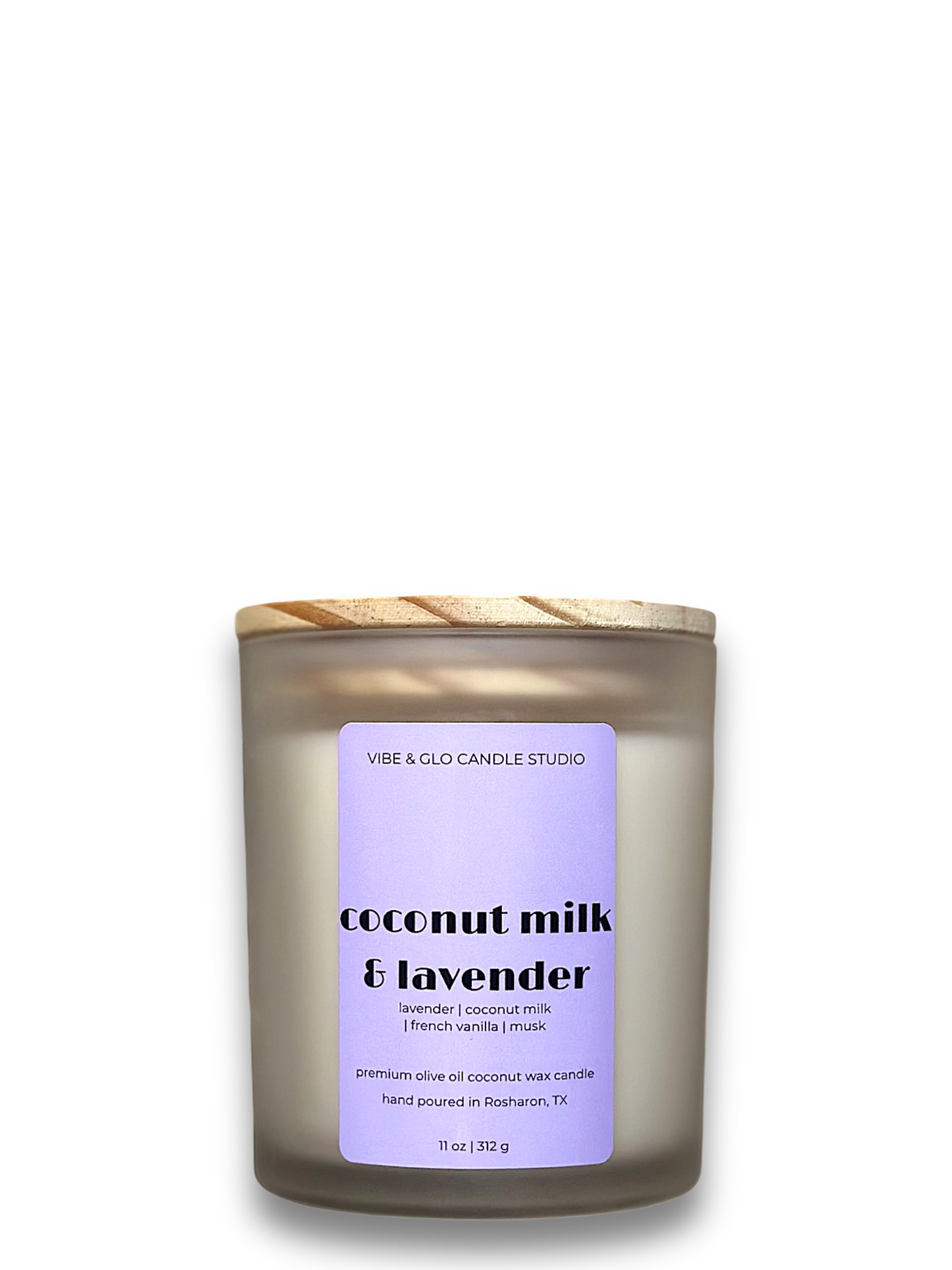 Coconut Milk & Lavender Wood Wick Candle | 11 oz