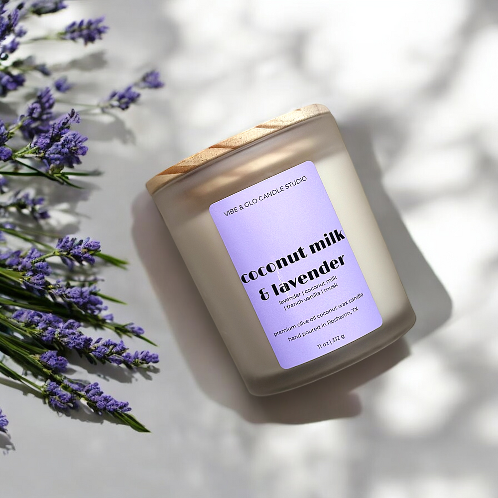 
                      
                        Coconut Milk & Lavender Wood Wick Candle | 11 oz
                      
                    