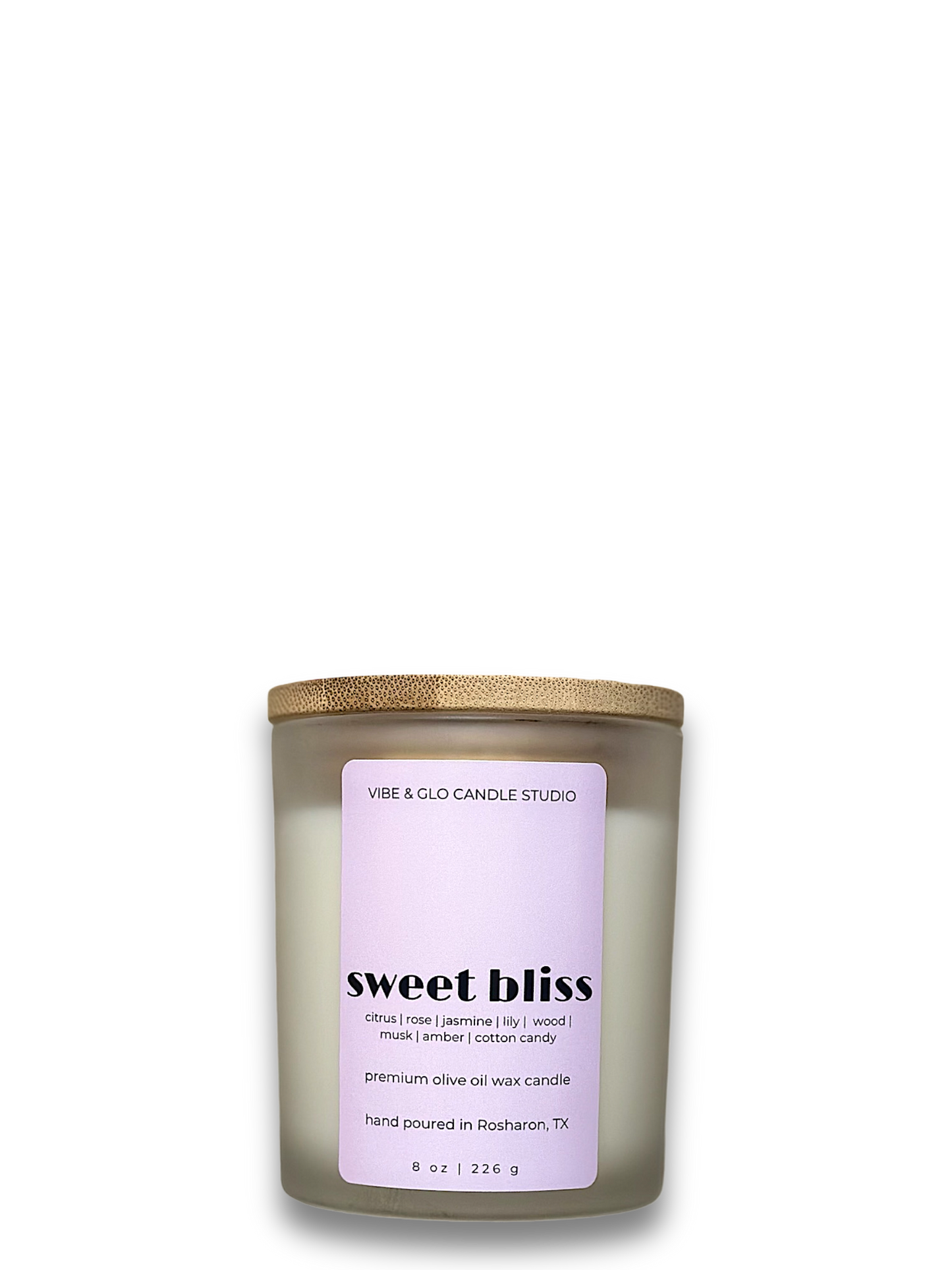 Sweet Bliss Wood Wick Candle | 8 oz