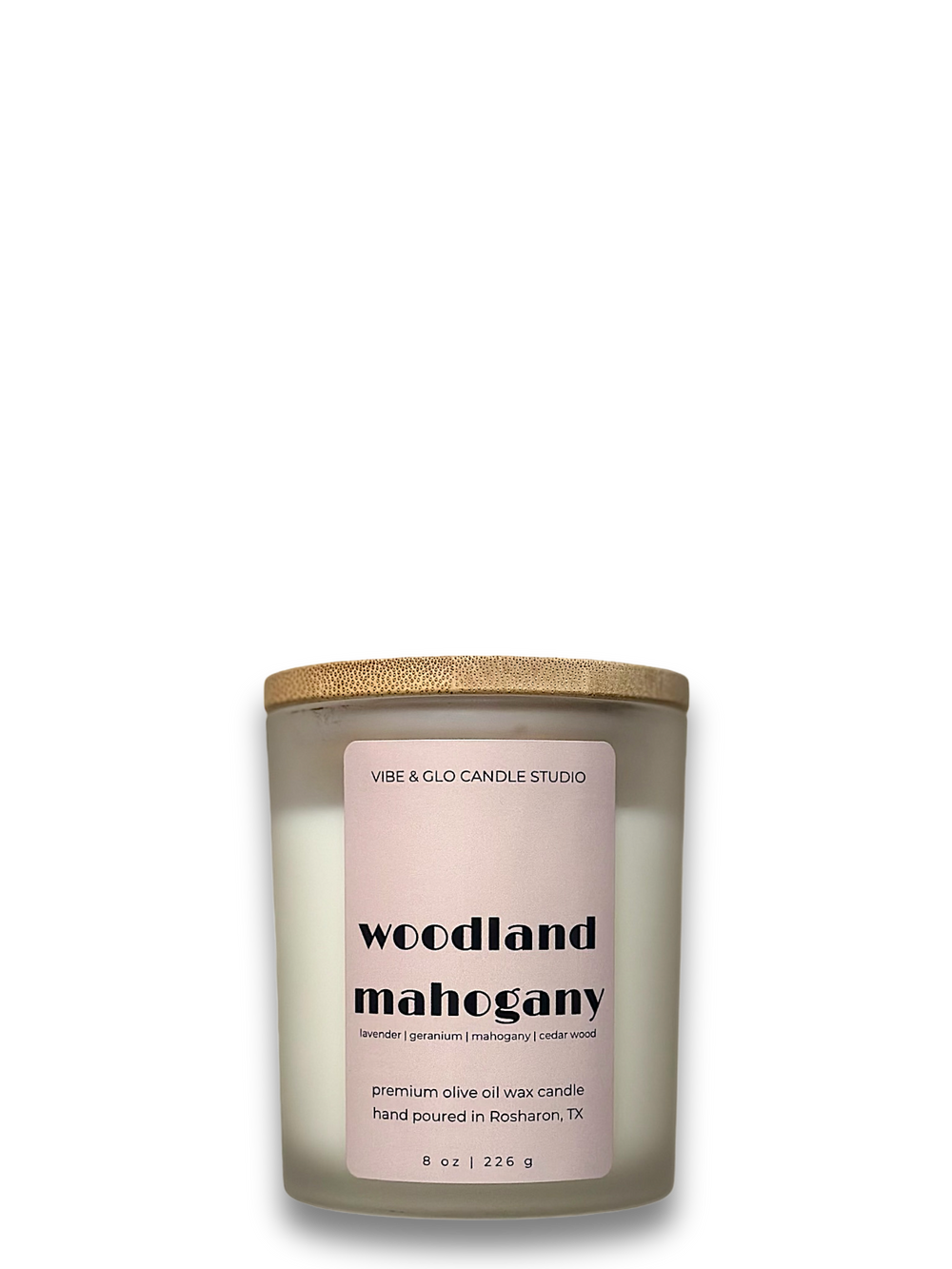 Woodland Mahogany Wood Wick Candle | 8 oz