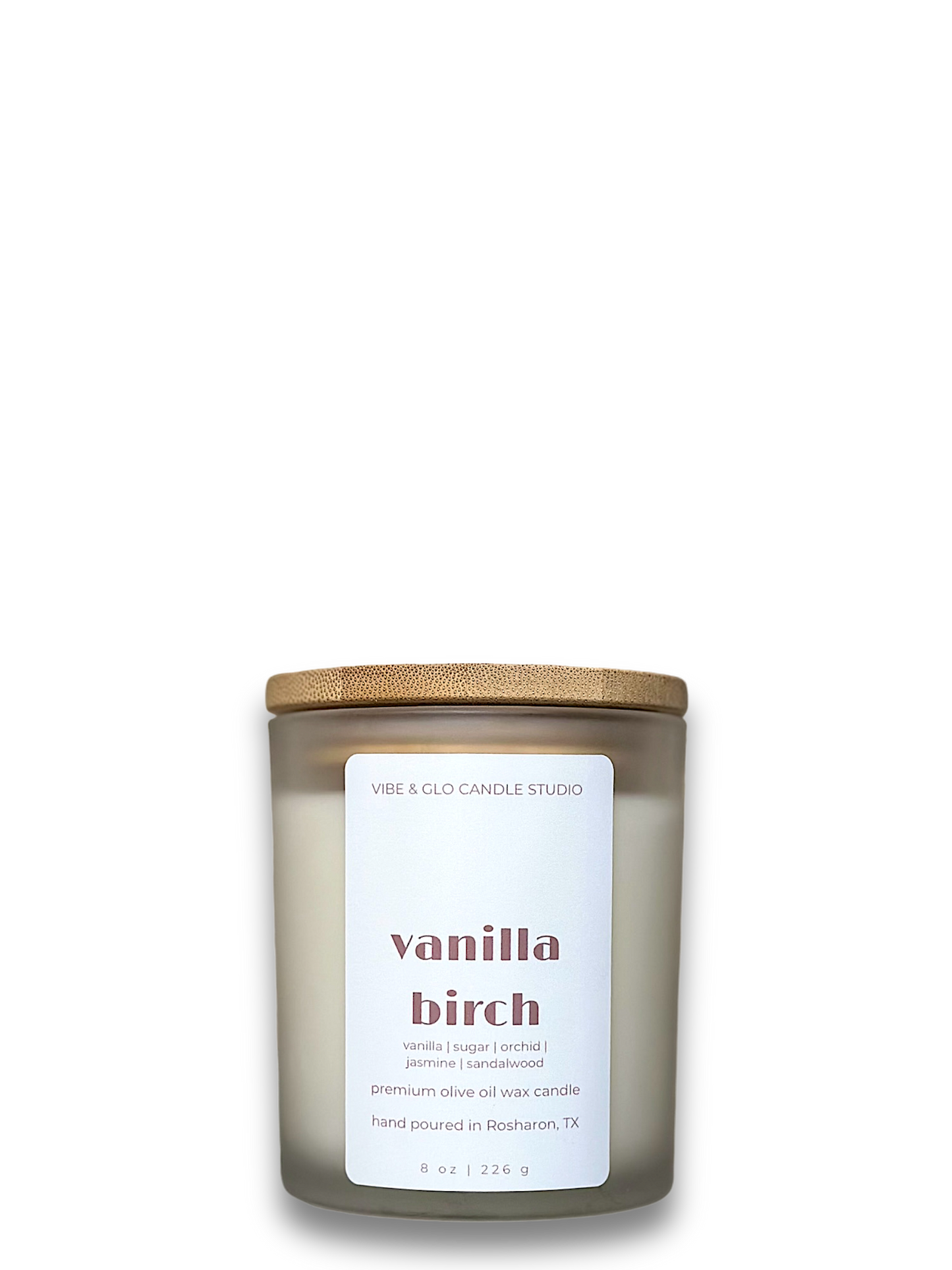 Vanilla Birch Wood Wick Candle | 8 oz