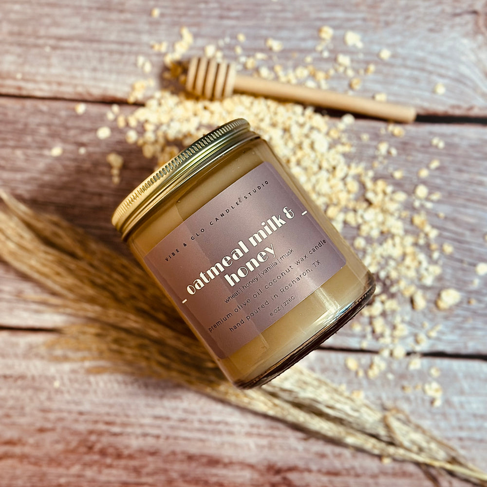 Oatmeal Milk & Honey Wood Wick Candle