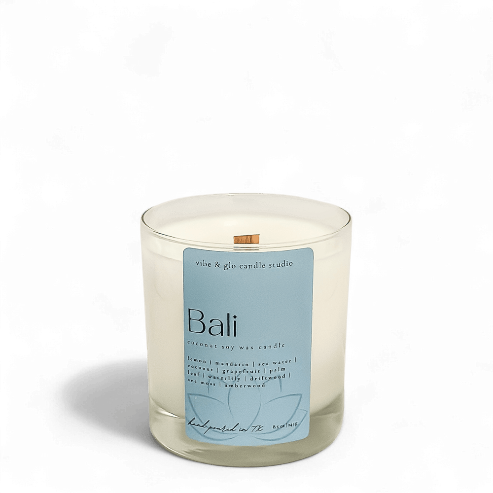 Bali Coconut Soy Candle - Vibe & Glo Candle Studio
