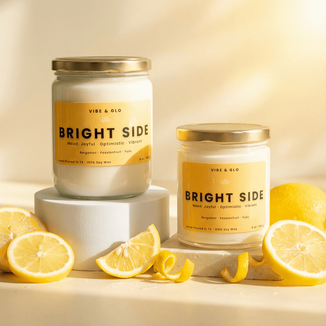 Bright Side – Yuzu & Bergamot Soy Candle - Vibe & Glo Candle Studio