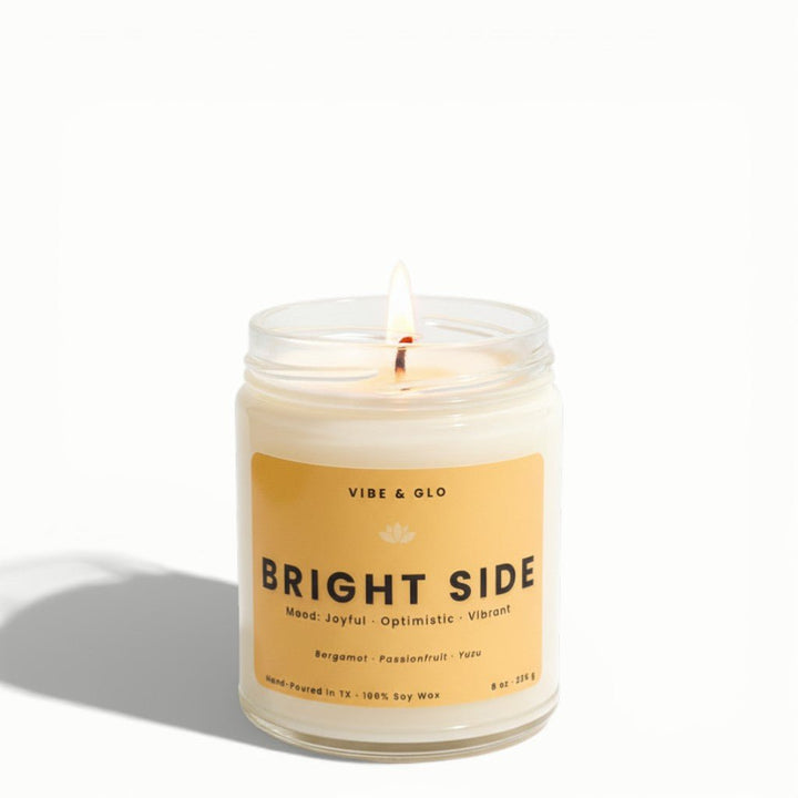 Bright Side – Yuzu & Bergamot Soy Candle - Vibe & Glo Candle Studio