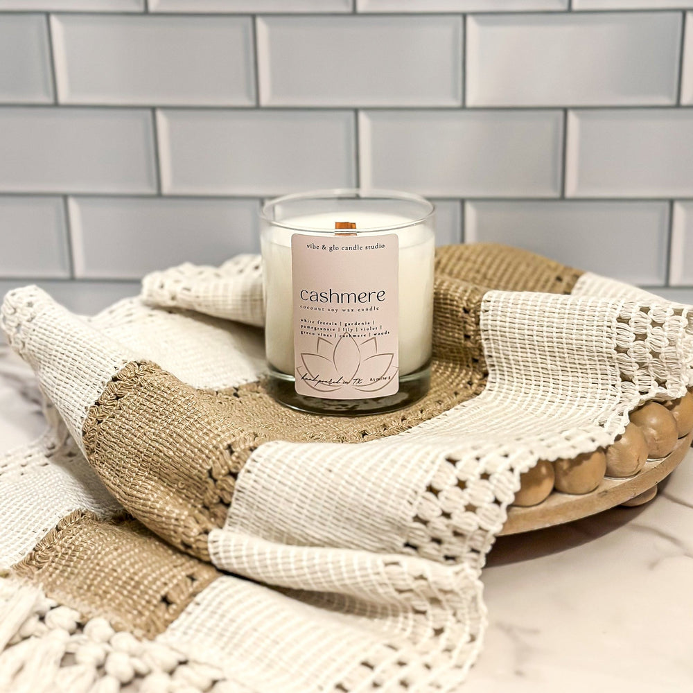 
                  
                    Cashmere Coconut Soy Candle - Vibe & Glo Candle Studio
                  
                