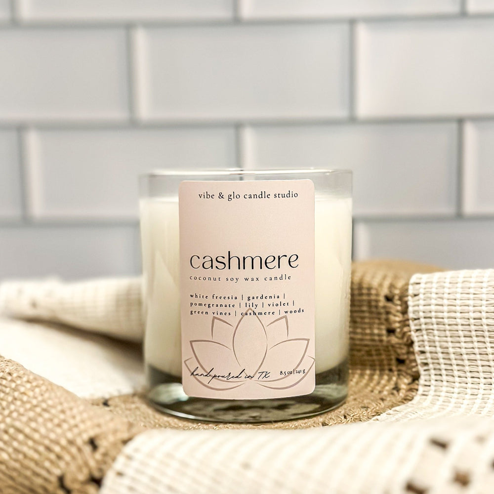 
                  
                    Cashmere Coconut Soy Candle - Vibe & Glo Candle Studio
                  
                