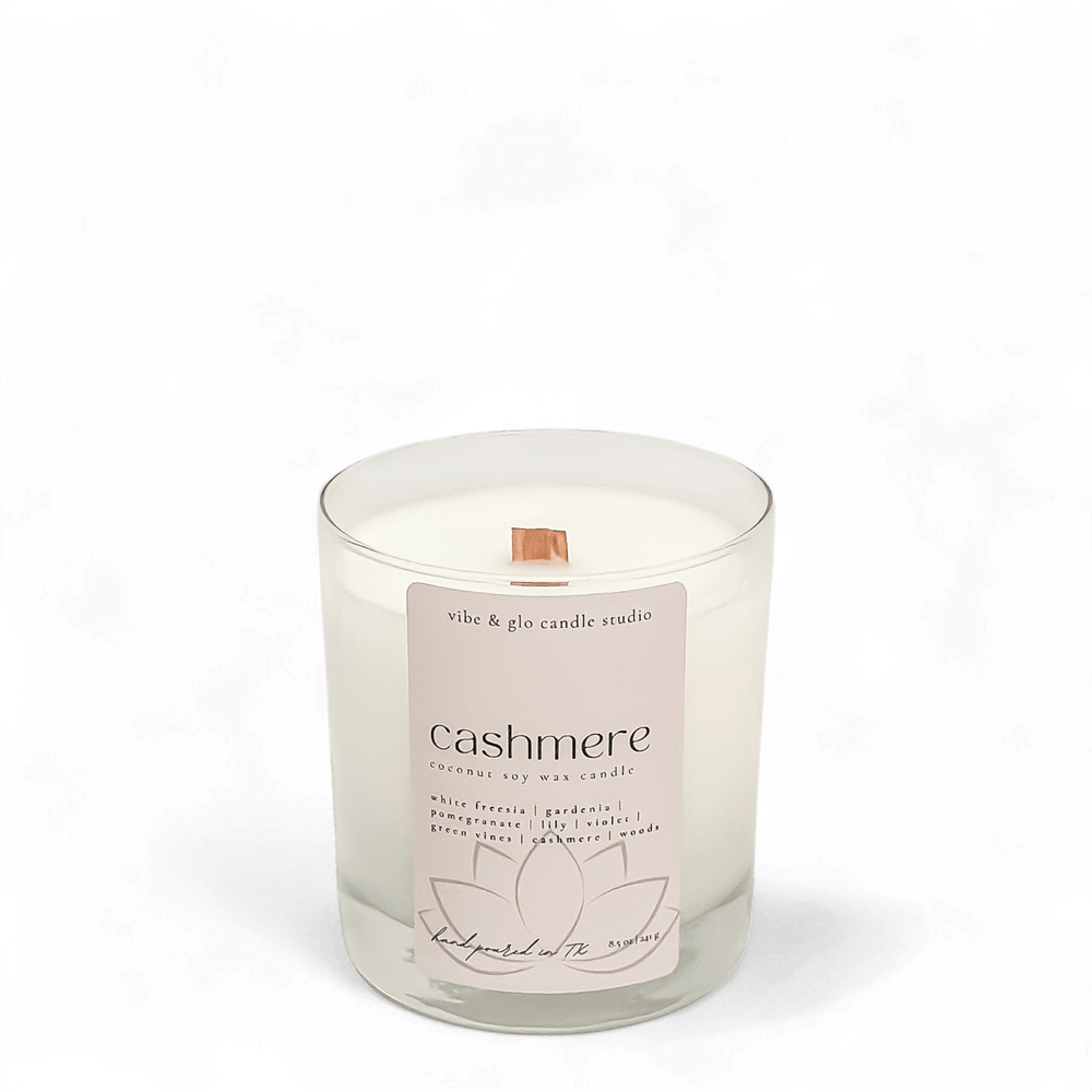 
                  
                    Cashmere Coconut Soy Candle - Vibe & Glo Candle Studio
                  
                