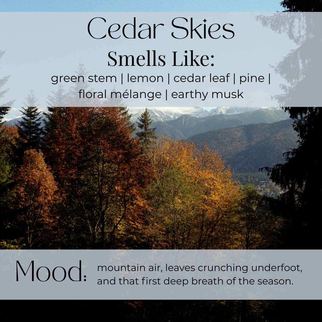 Cedar Skies Wooden Wick Candle