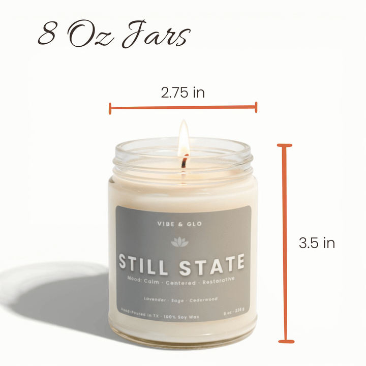 Clean Slate – Double Wick White Tea & Jasmine Soy Candle | 16 oz - Vibe & Glo Candle Studio