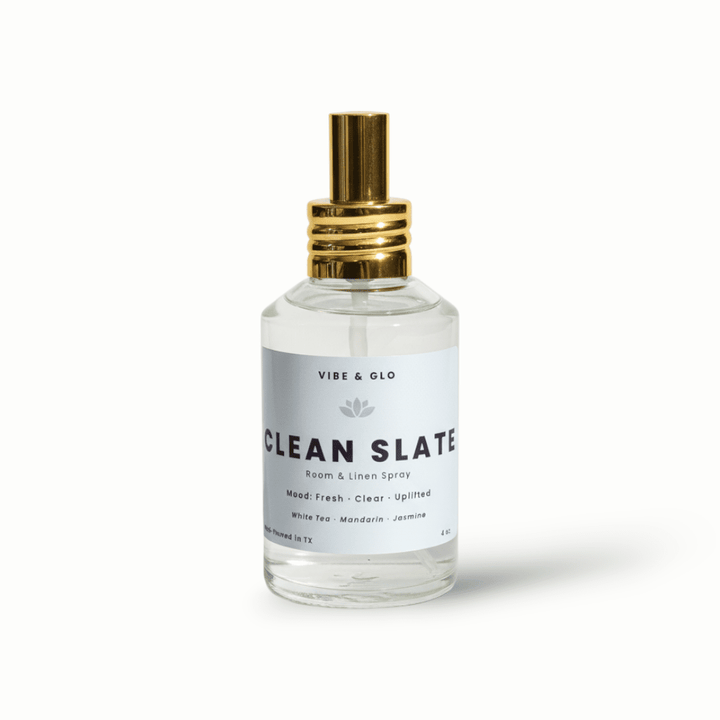 Clean Slate – White Tea & Jasmine Room Spray - Vibe & Glo Candle Studio