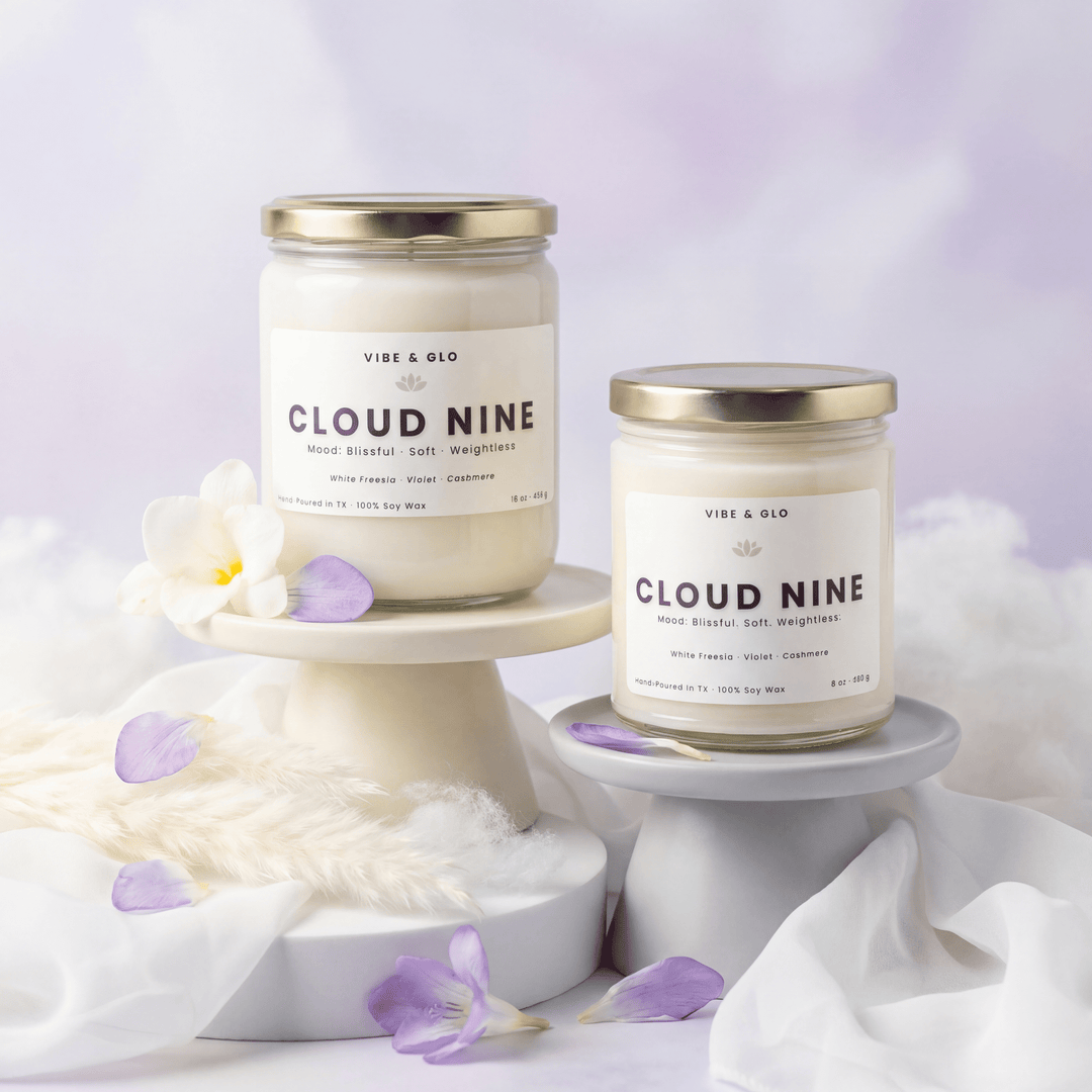 Cloud Nine – Cashmere Soy Candle - Vibe & Glo Candle Studio