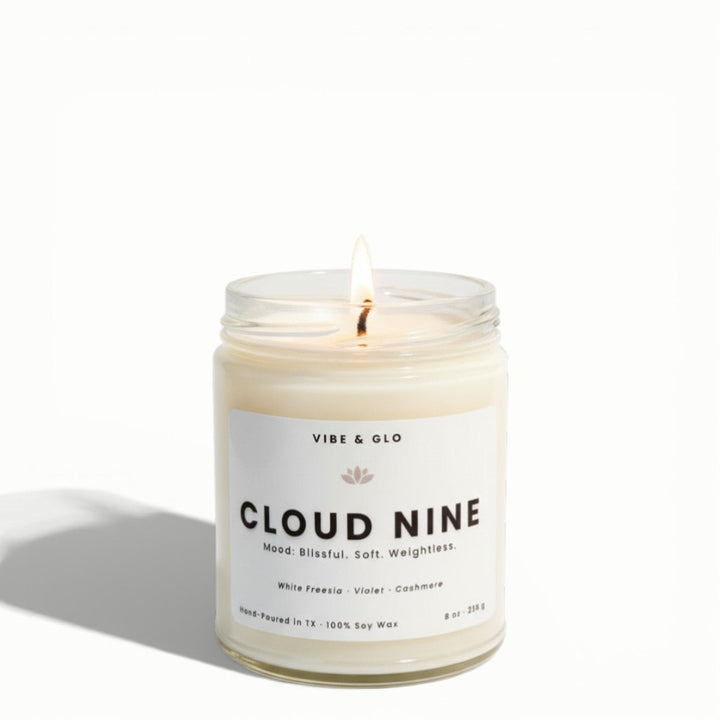 Cloud Nine – Cashmere Soy Candle - Vibe & Glo Candle Studio