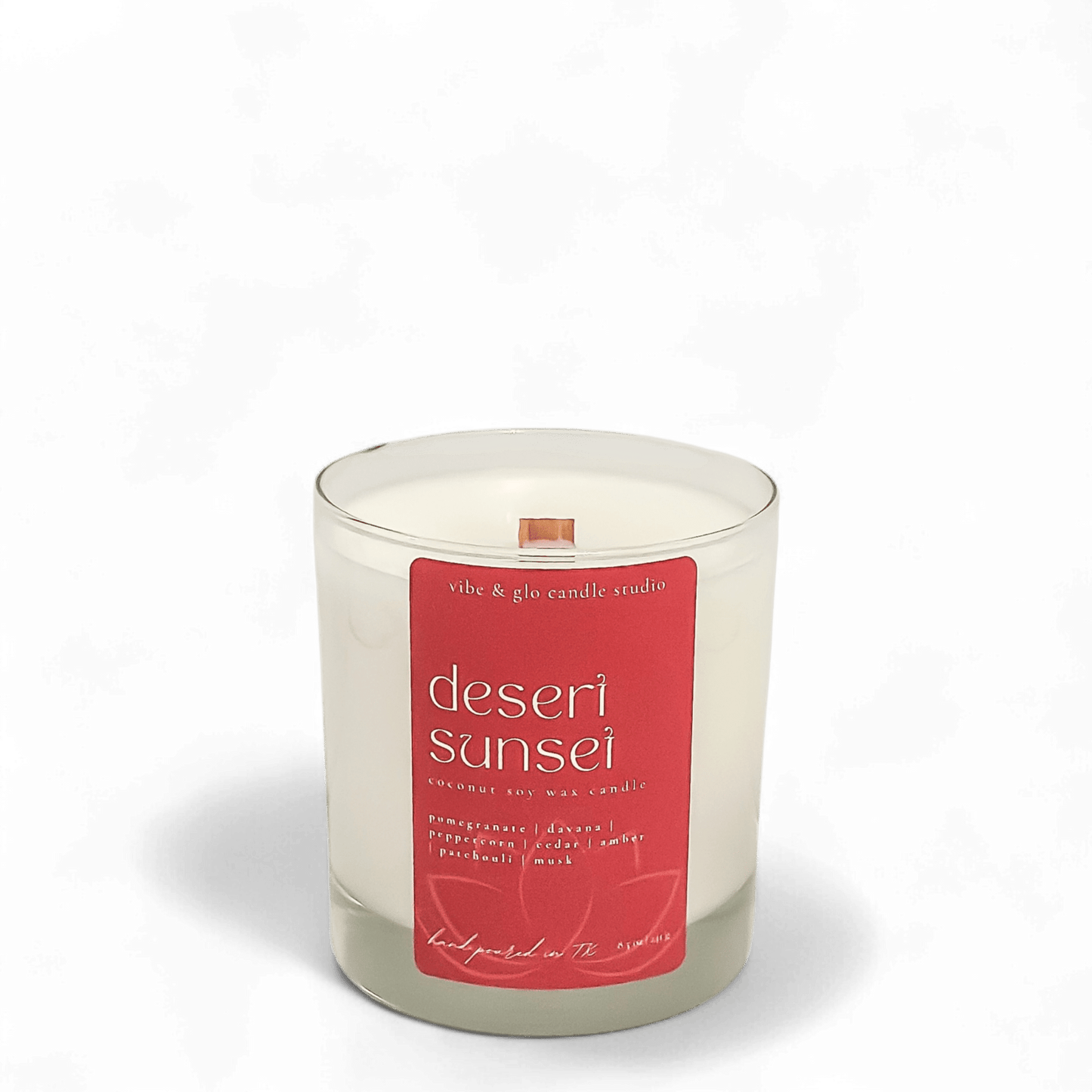 Desert Sunset Coconut Soy Candle - Vibe & Glo Candle Studio
