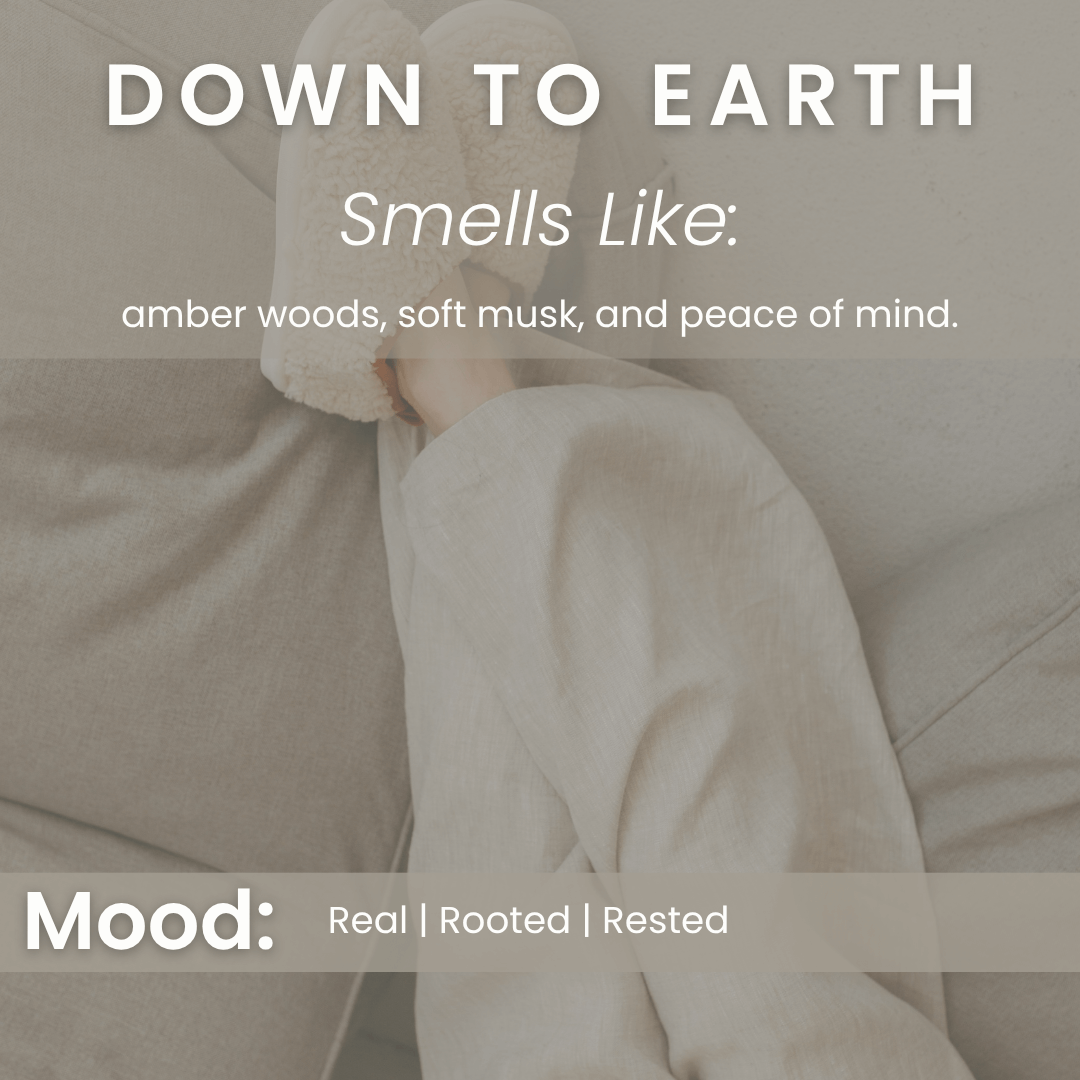 Down to Earth Candle | Oakmoss, Amber, Sage Scent