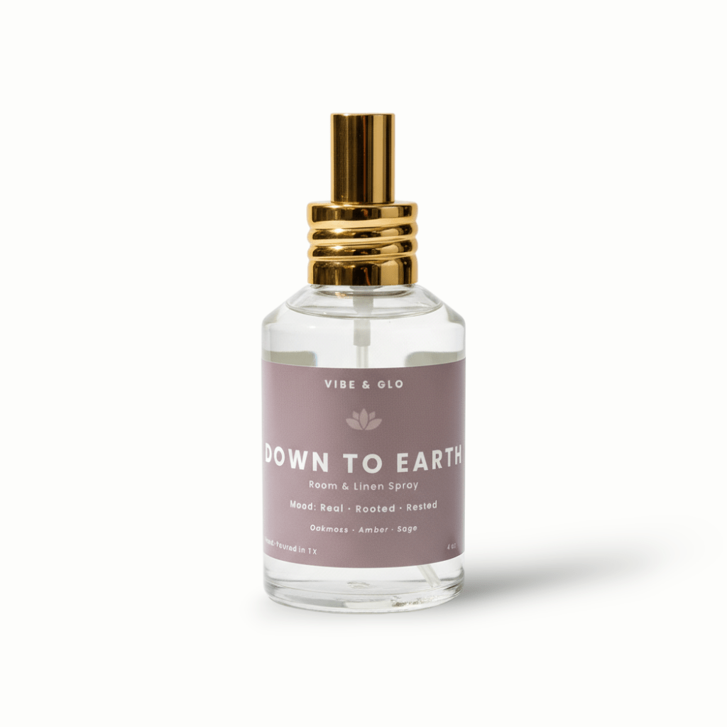 Down to Earth – Oakmoss & Sage Room Spray - Vibe & Glo Candle Studio