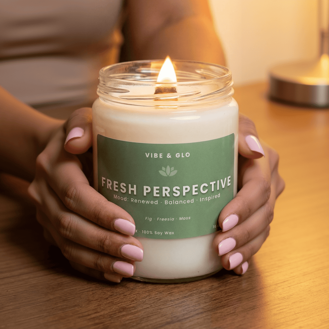 Fresh Perspective – Bamboo & Jasmine Soy Candle - Vibe & Glo Candle Studio