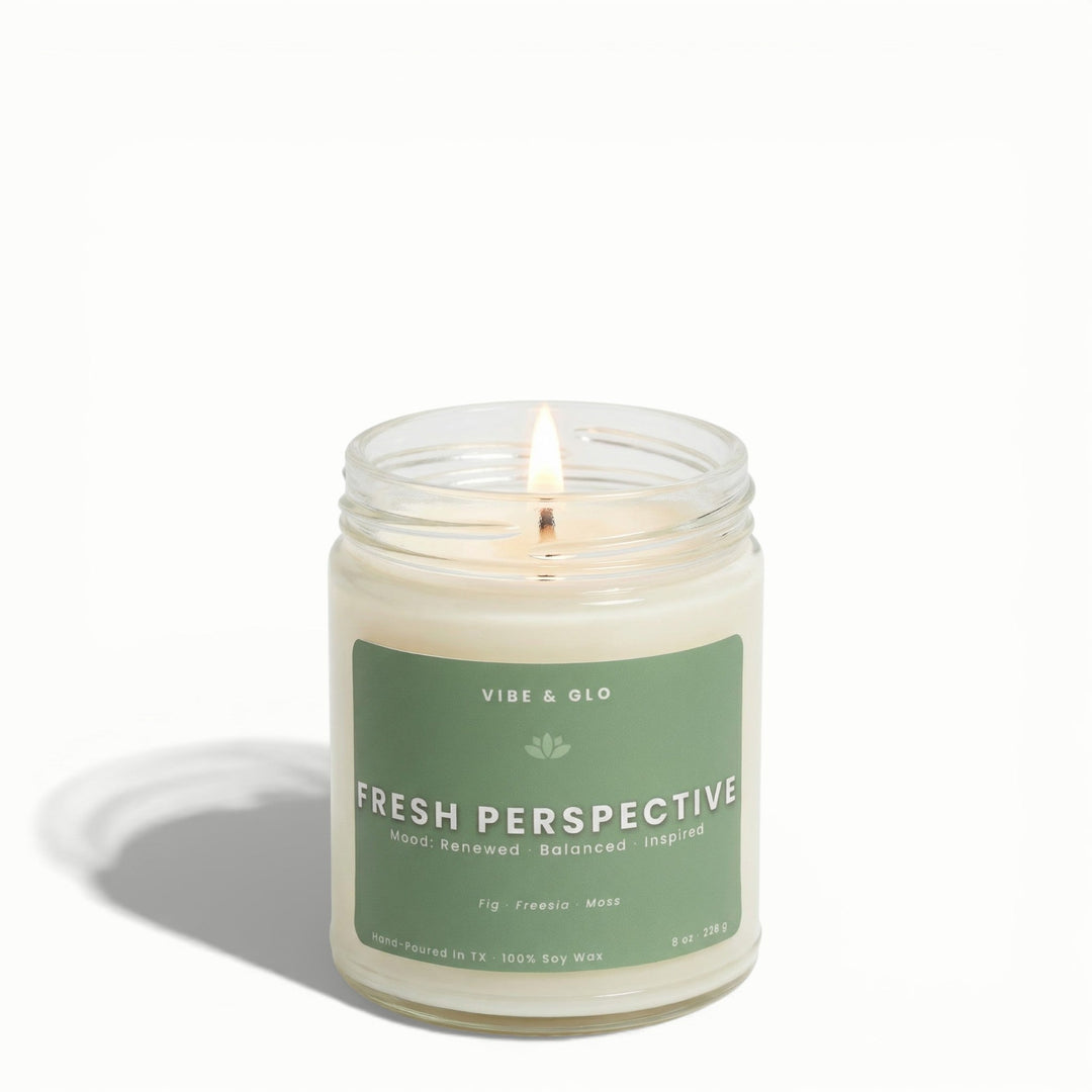 Fresh Perspective – Bamboo & Jasmine Soy Candle - Vibe & Glo Candle Studio