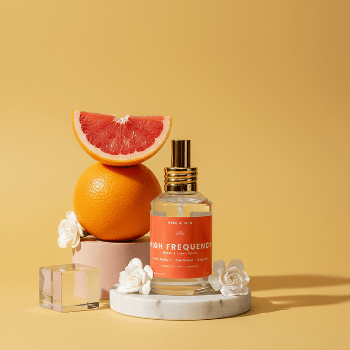 High Frequency – Grapefruit & Mint Room Spray - Vibe & Glo Candle Studio