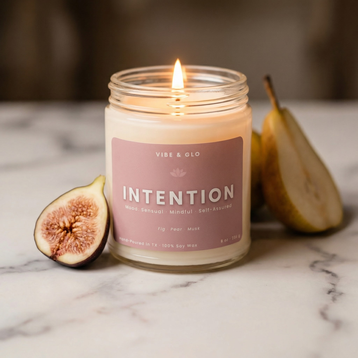 Intention – Fig & Pear Jar Candle