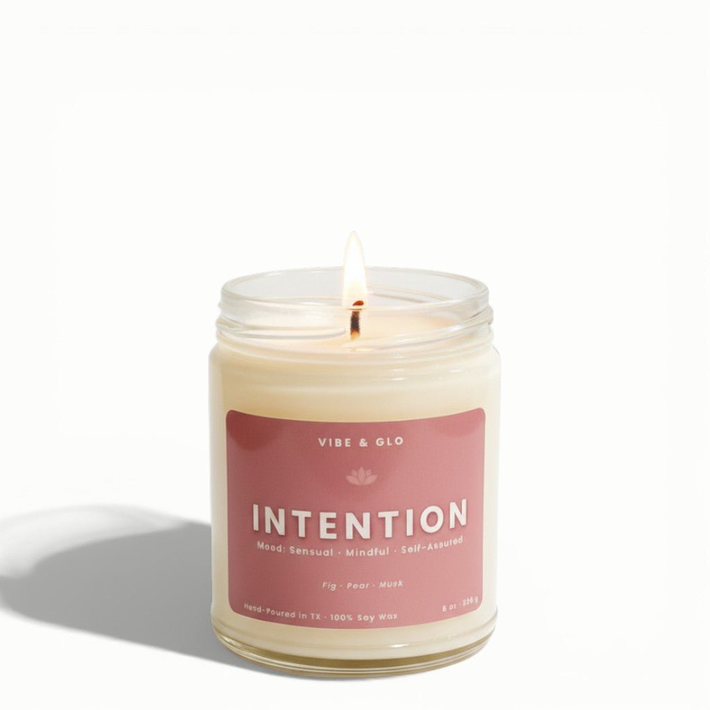 Intention – Fig & Pear Soy Candle - Vibe & Glo Candle Studio