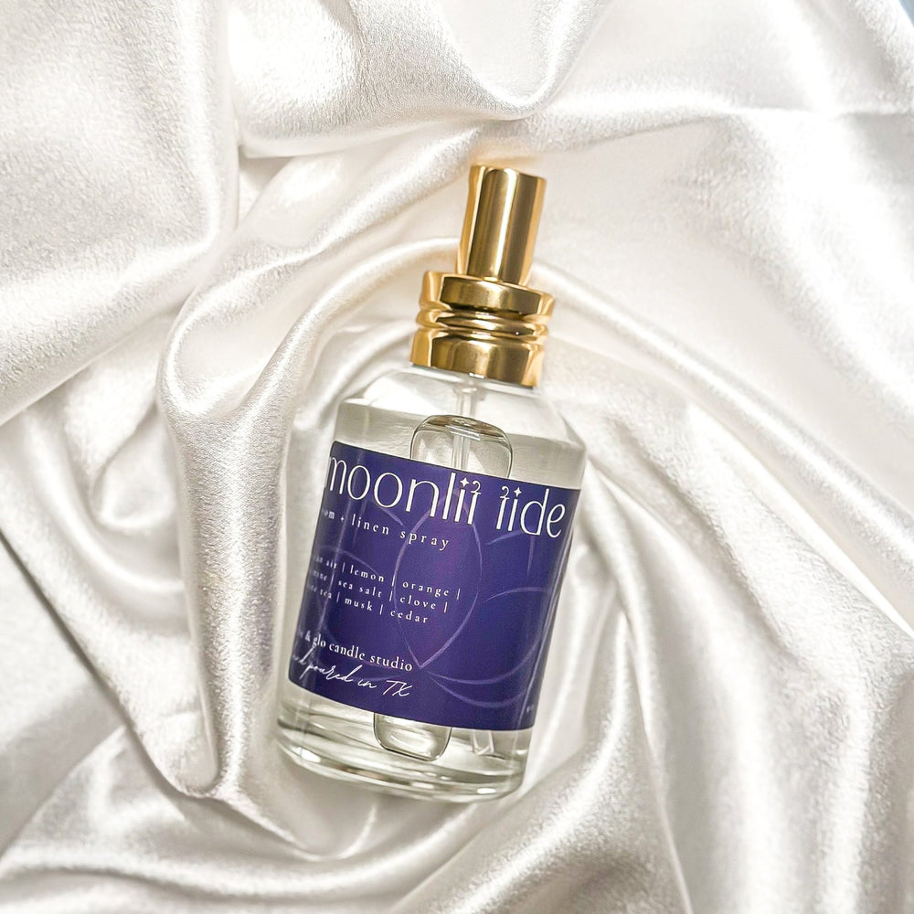 
                  
                    Moonlit Tide Room + Linen Spray - Vibe & Glo Candle Studio
                  
                