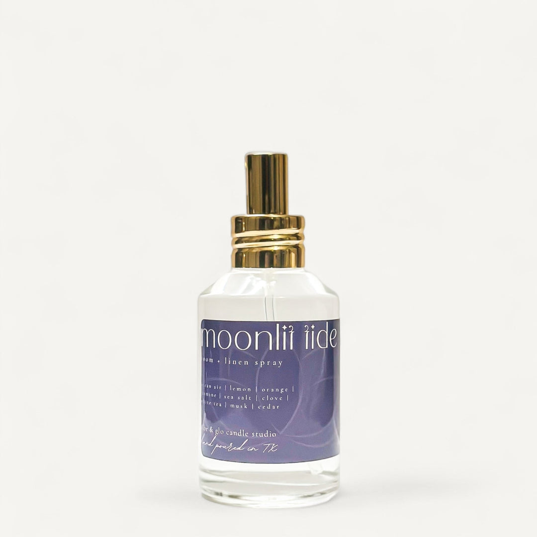Moonlit Tide – Room + Linen Spray + Body Spray - Vibe & Glo Candle Studio