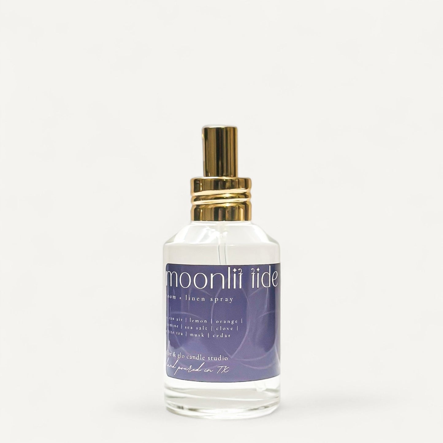 Moonlit Tide – Room + Linen Spray + Body Spray - Vibe & Glo Candle Studio