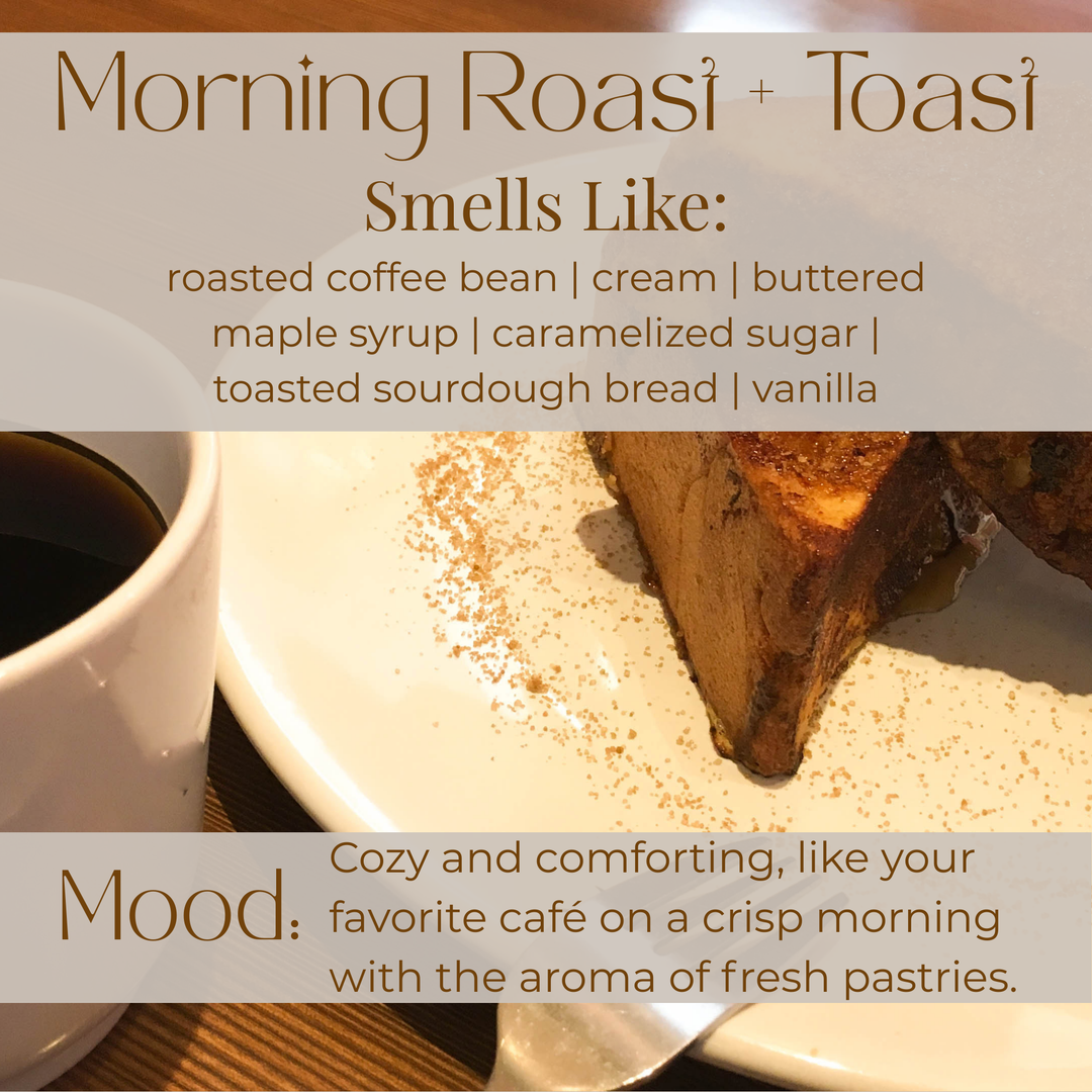 Morning Roast + Toast | Coffee + Toasted Vanilla Wooden Wick Candle