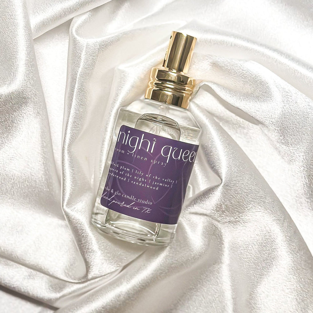 
                  
                    Night Queen Room + Linen Spray - Vibe & Glo Candle Studio
                  
                