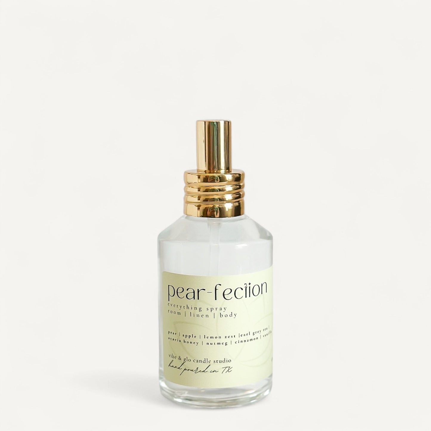 Pear - fection Room + Linen Spray | Pear, Apple + Honey Mist for Home + Body - Vibe & Glo Candle Studio