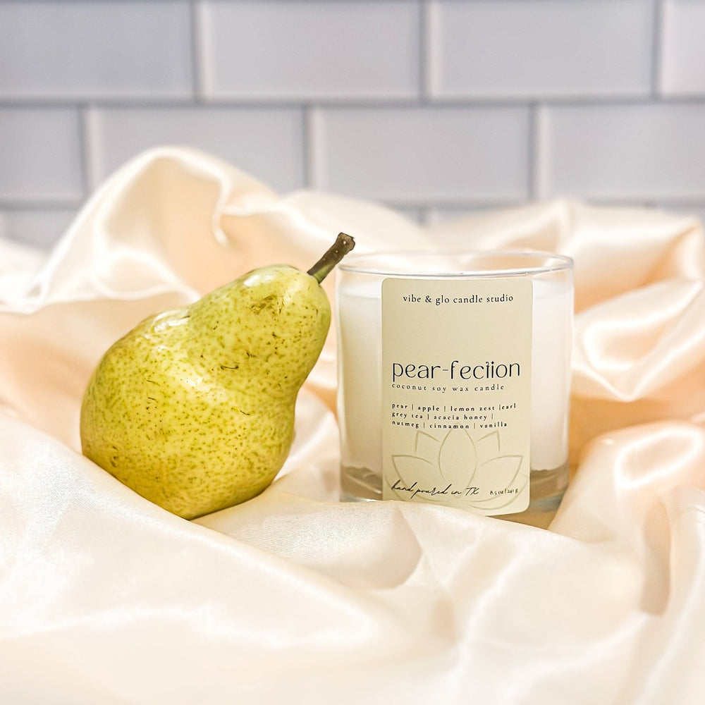 
                  
                    Pearfection Coconut Soy Candle - Vibe & Glo Candle Studio
                  
                