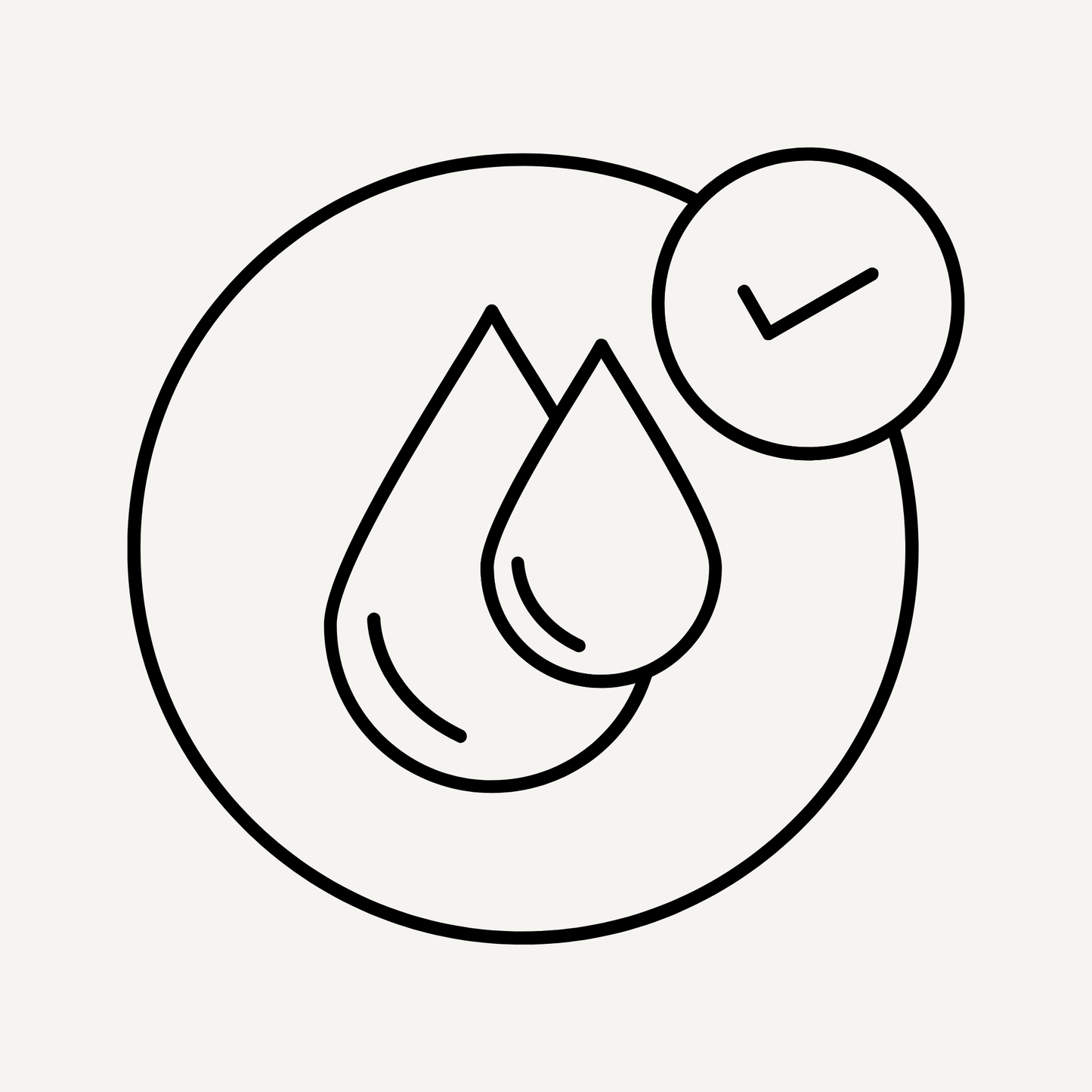 Phthalate-free icon highlighting non-toxic, safe fragrance oils used in Vibe & Glo candles.