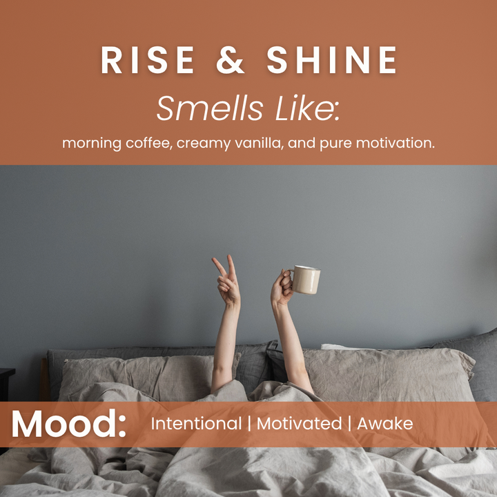 Rise & Shine Candle | Coffee, Caramel, Vanilla Scent