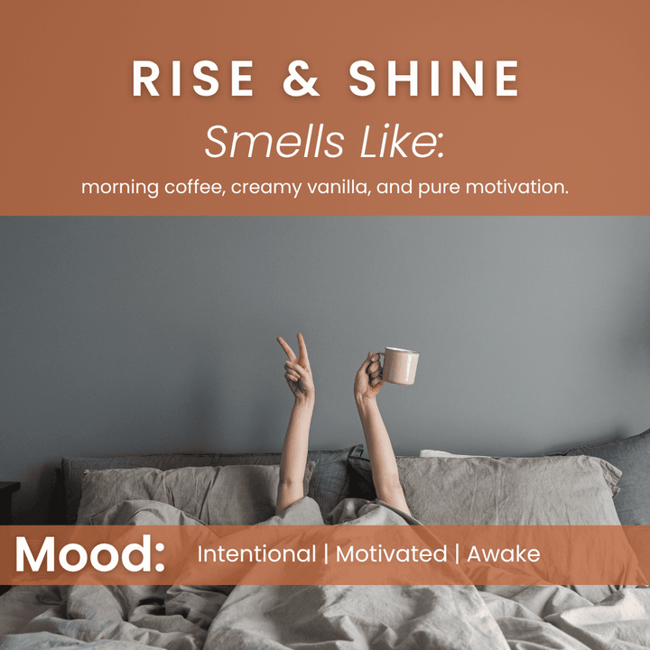 Rise & Shine – Coffee & Vanilla Soy Wax Melts - Vibe & Glo Candle Studio