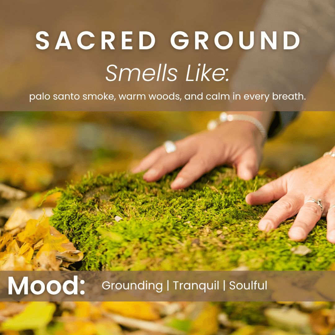 Sacred Ground Candle | Citrus Zest, Palo Santo, Cedarwood Scent
