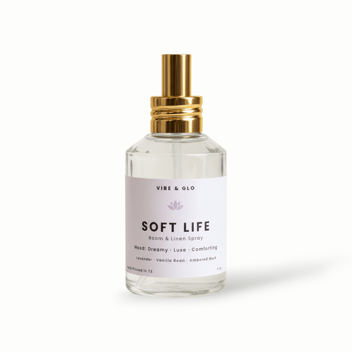 Soft Life - Lavender & Vanilla Room Spray - Vibe & Glo Candle Studio