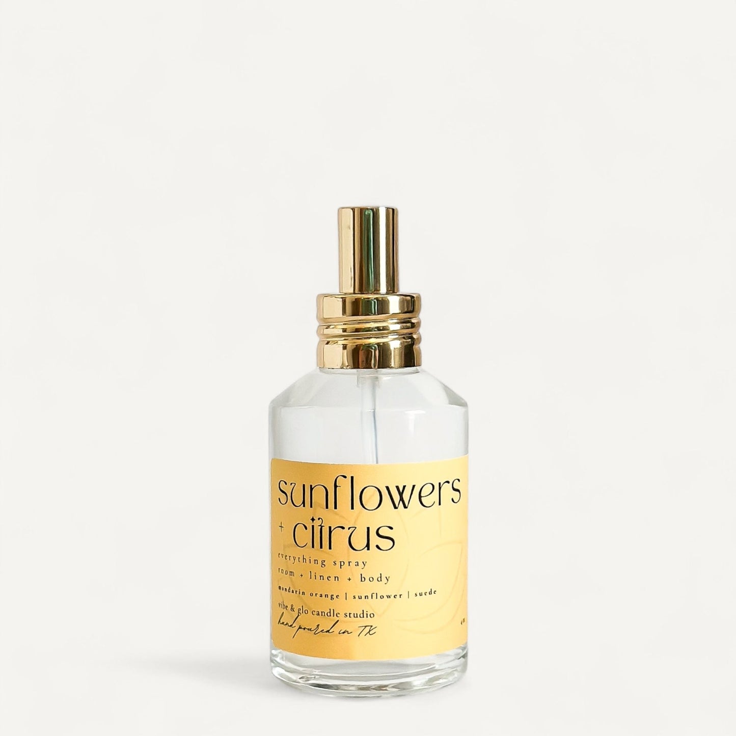 Sunflowers + Citrus – Room + Linen + Body Spray - Vibe & Glo Candle Studio
