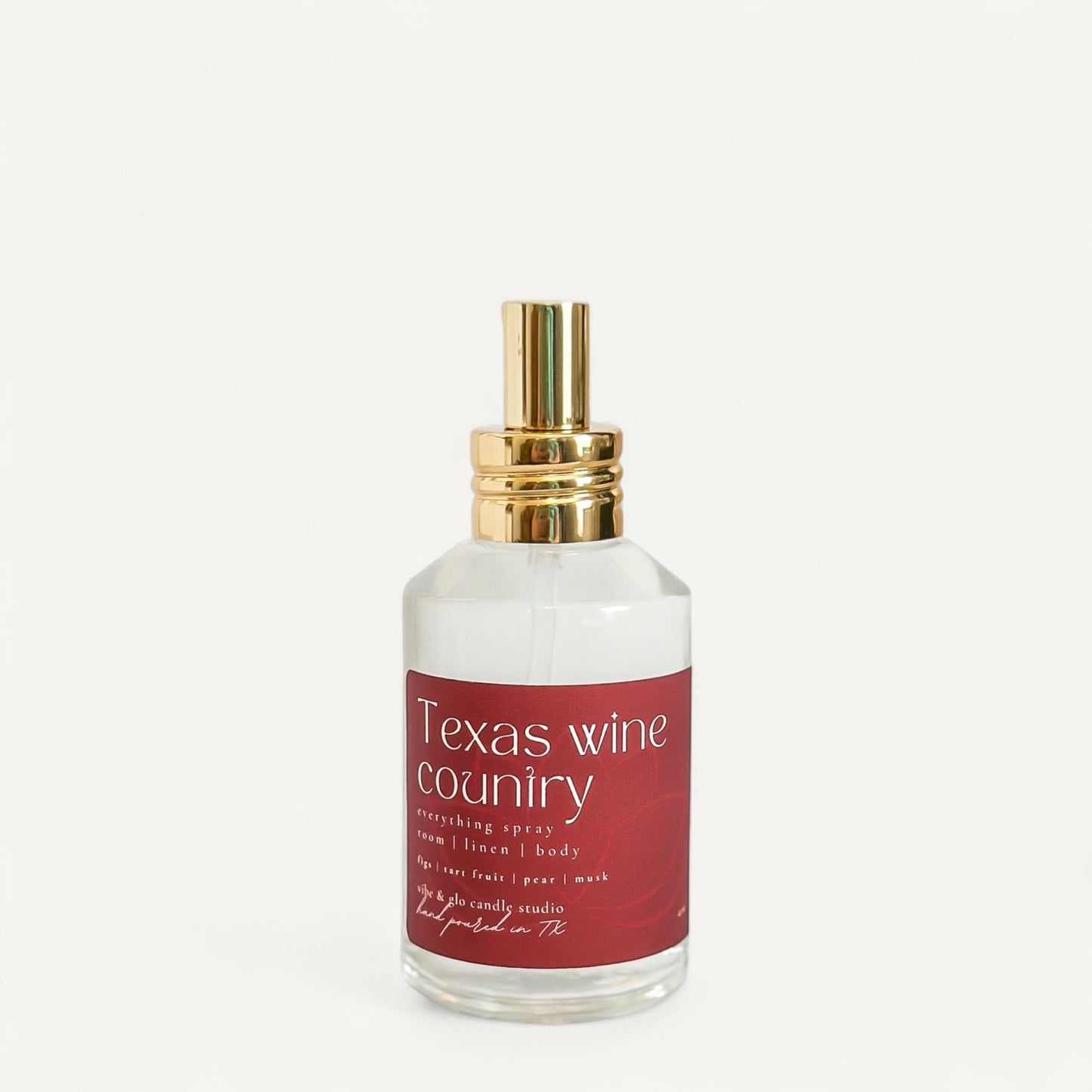 Texas Wine Country – Room + Linen + Body Spray - Vibe & Glo Candle Studio