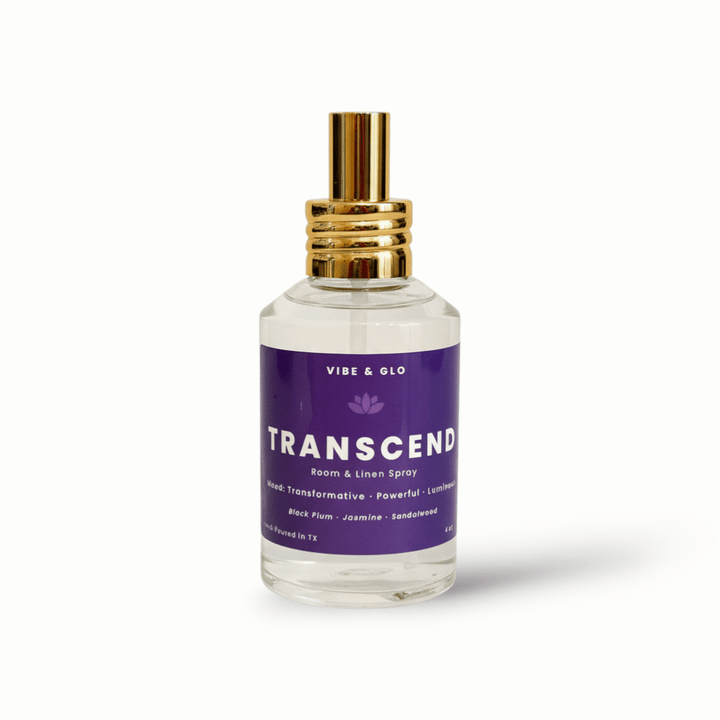 Transcend – Jasmine & Sandalwood Room Spray - Vibe & Glo Candle Studio