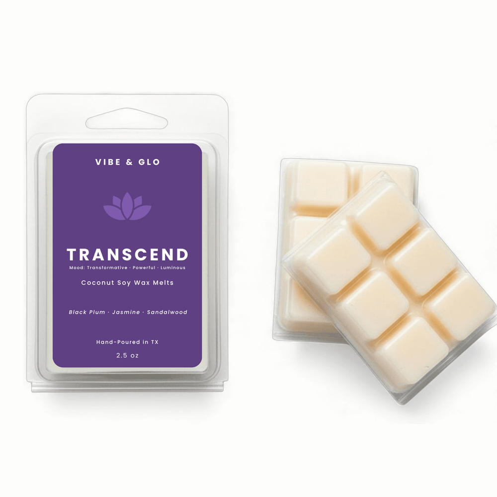 Transcend – Jasmine & Sandalwood Soy Wax Melts - Vibe & Glo Candle Studio