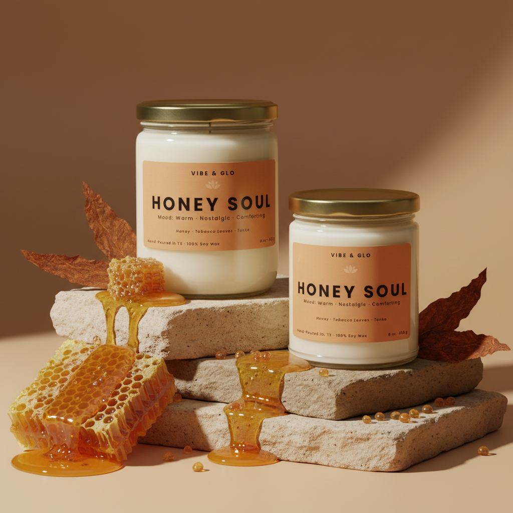 Honey Soul Candle | Honey, Tobacco Leaves, Tonka Scent