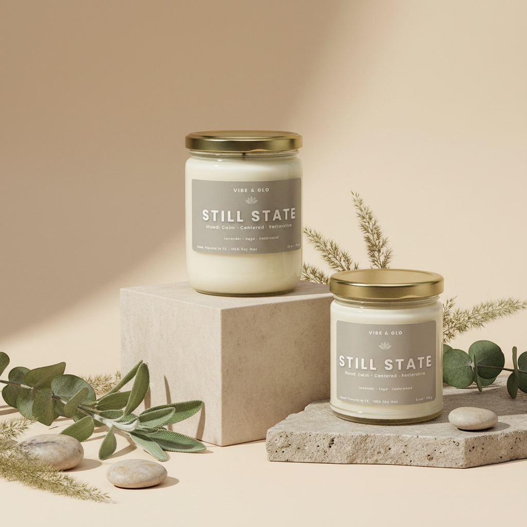 Still State Candle | Lavender, Sage, Cedarwood Scent
