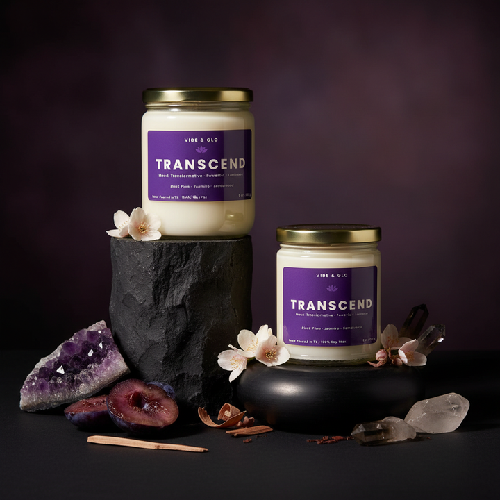 Transcend Candle | Plum, Jasmine, Cedarwood Scent