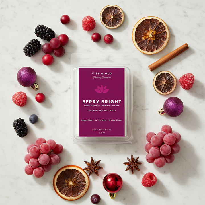 Berry Bright Wax Melts | Sugar Plum, Mandarin, Mulled Citrus Scent